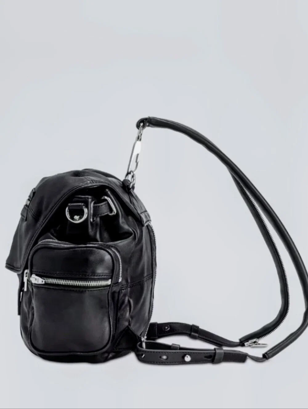 Alexander Wang Black Leather Marti Converible Backpack - Picture 6 of 15